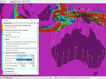 screenshot image thumbnail for  Crustal strain and velocity fields